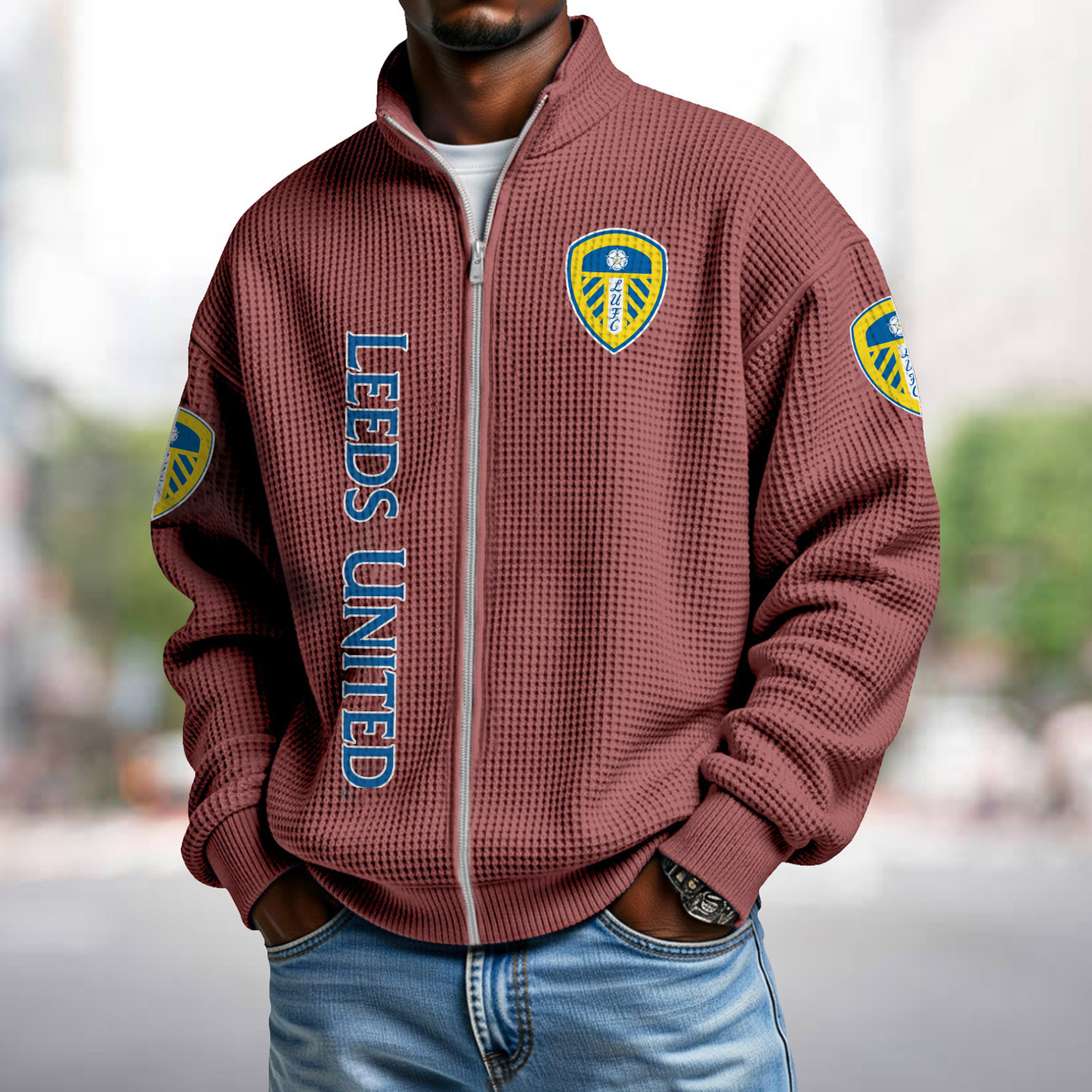 LEE x EPL Waffle Zip Up Sweatshirt 1911 DatND DVT