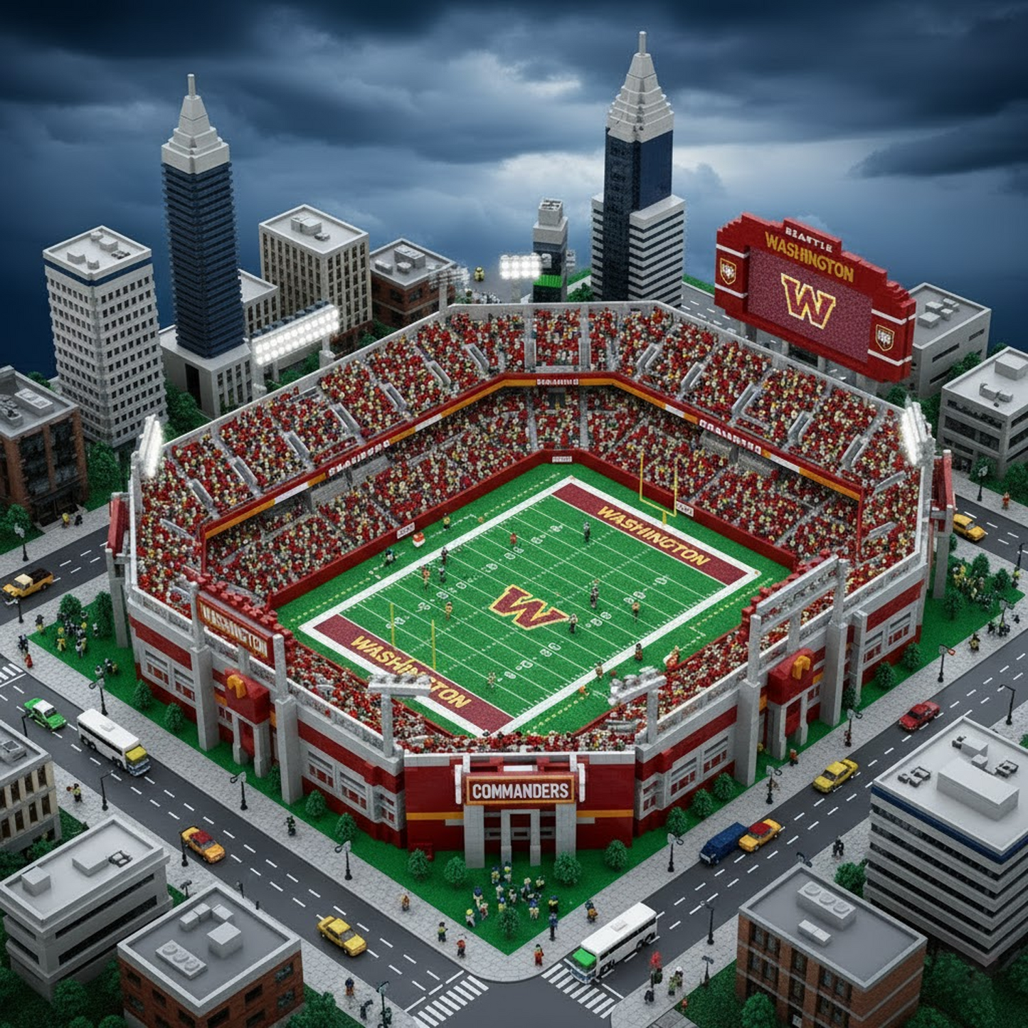 LEGO WAS x NFL Display Stadium DatND DVT