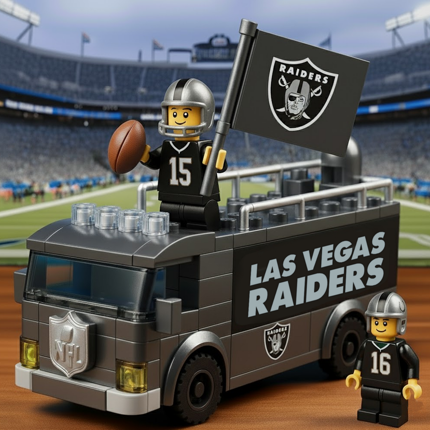 LV x NFL Building Blocks Bus Toy Set DatND DVT