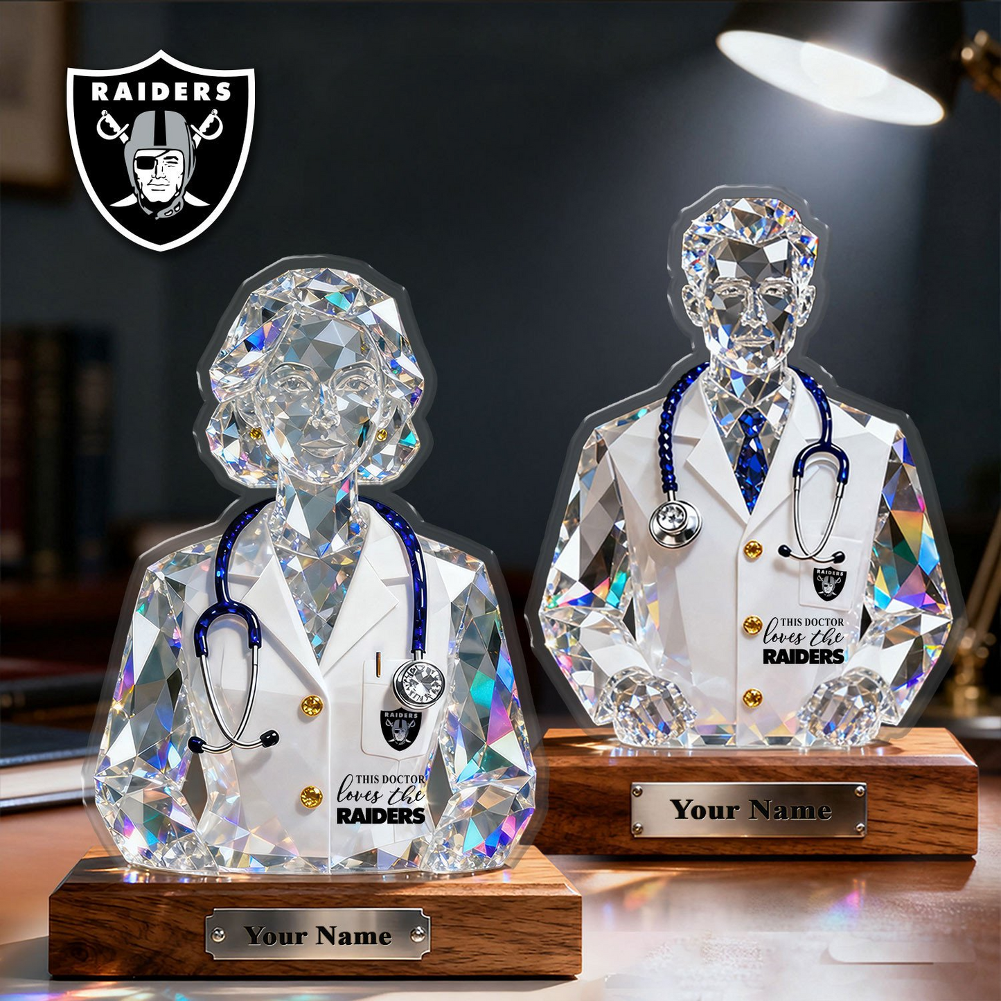 LVR Premium NFL Doctor Crystal Style Desktop Ornament DDT 101125 HLPHUONG