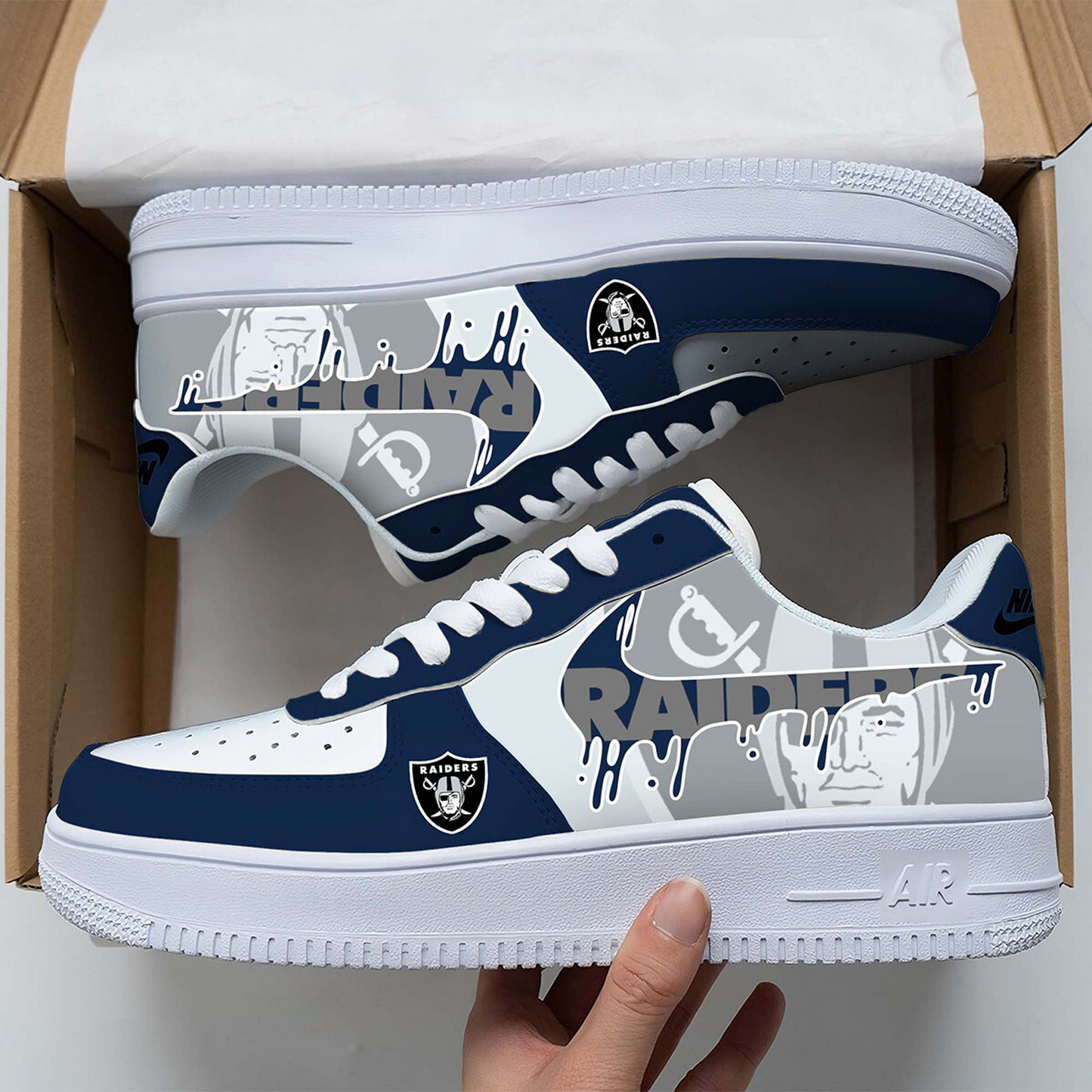LVR x NFL Team Logo Fan Air Force 1 Shoes DATND TANTD