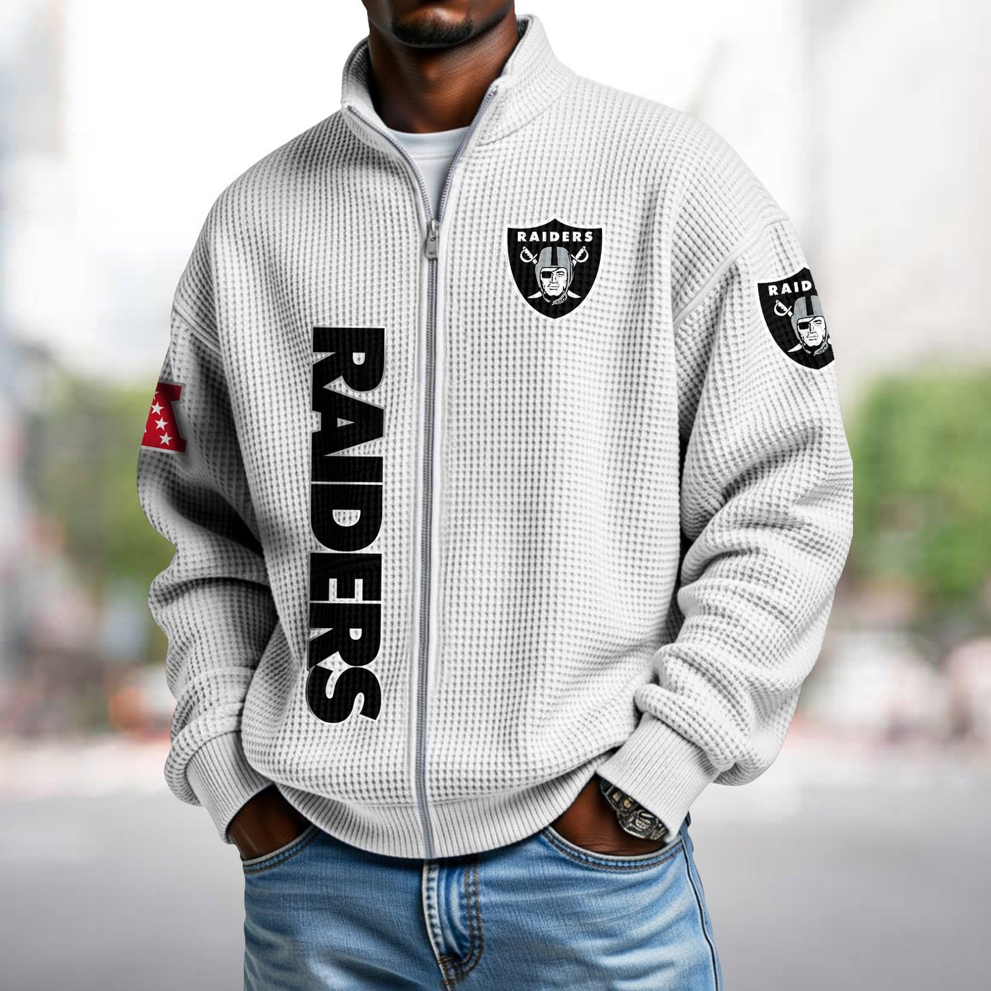 LVR x NFL Waffle Zip-Up Sweatshirt DATND TANTD