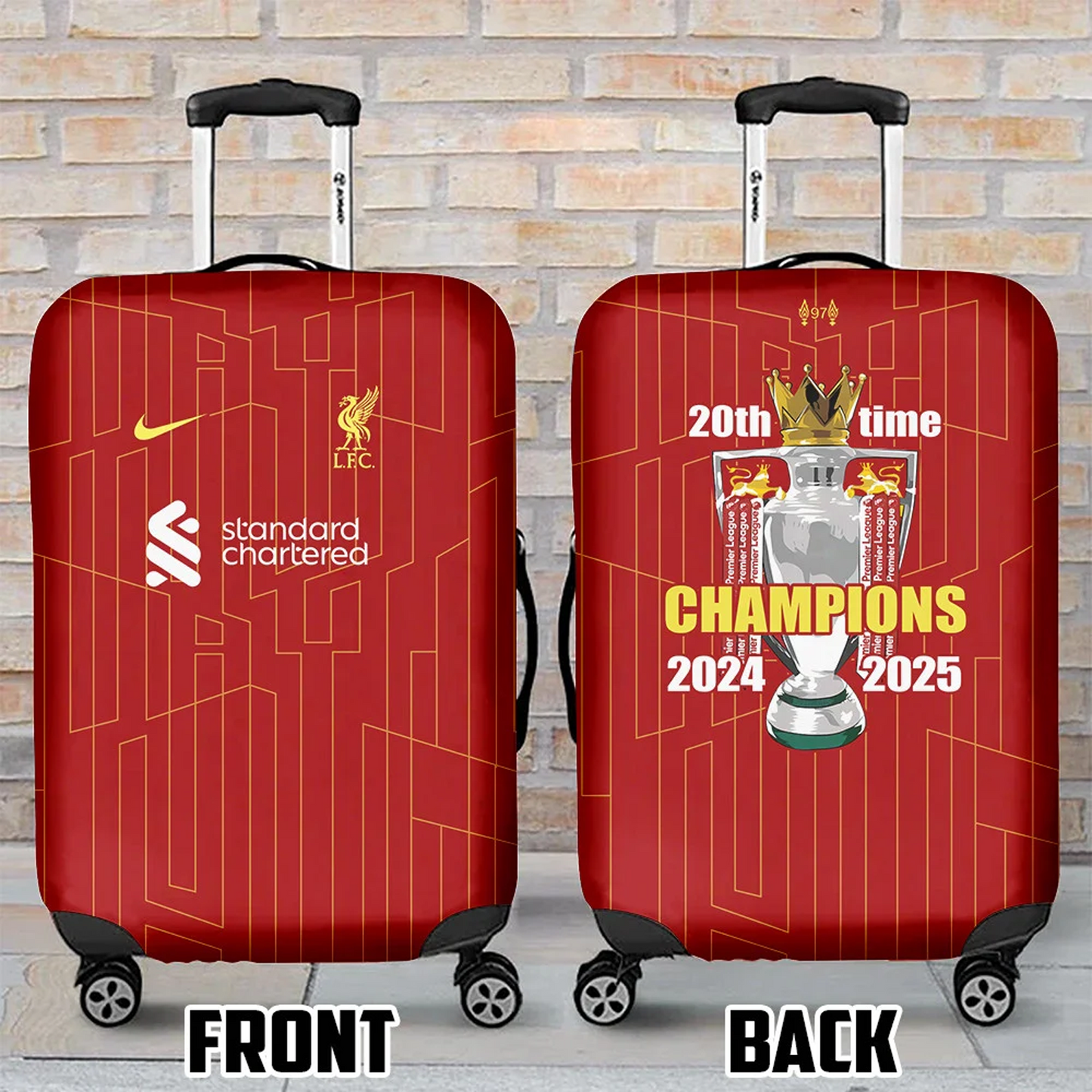 Liverpool F.C 2024- 2025 EPL Champions Luggage Cover V2 NDD