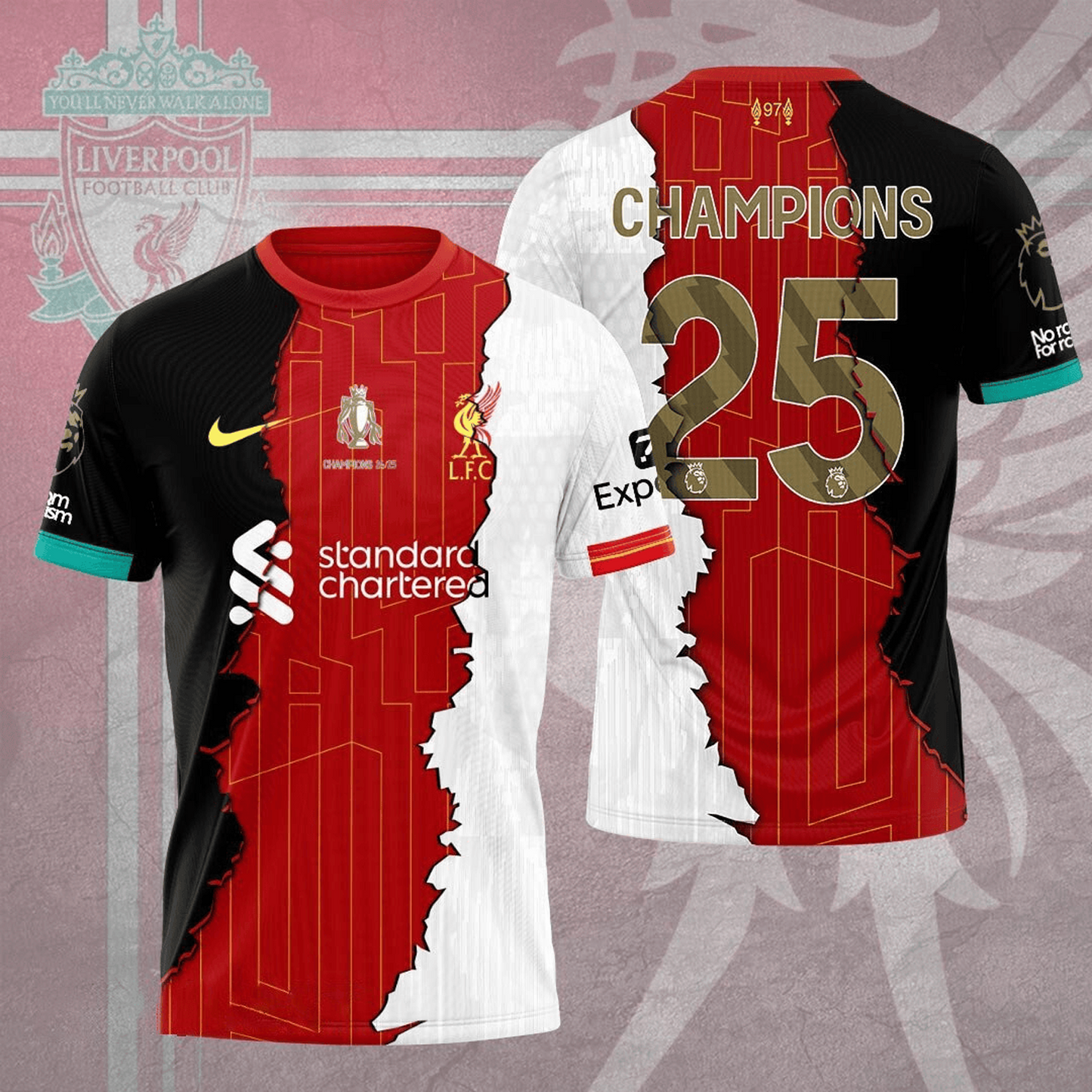 Liverpool FC Champions 3D Shirt V2 NDD
