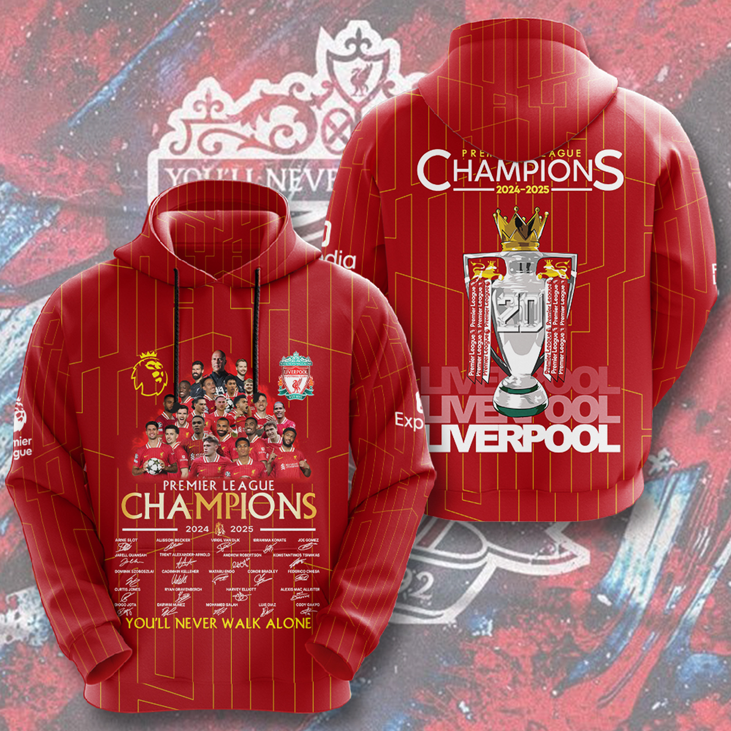 Liverpool FC Champions 3D Shirt V4 NDD