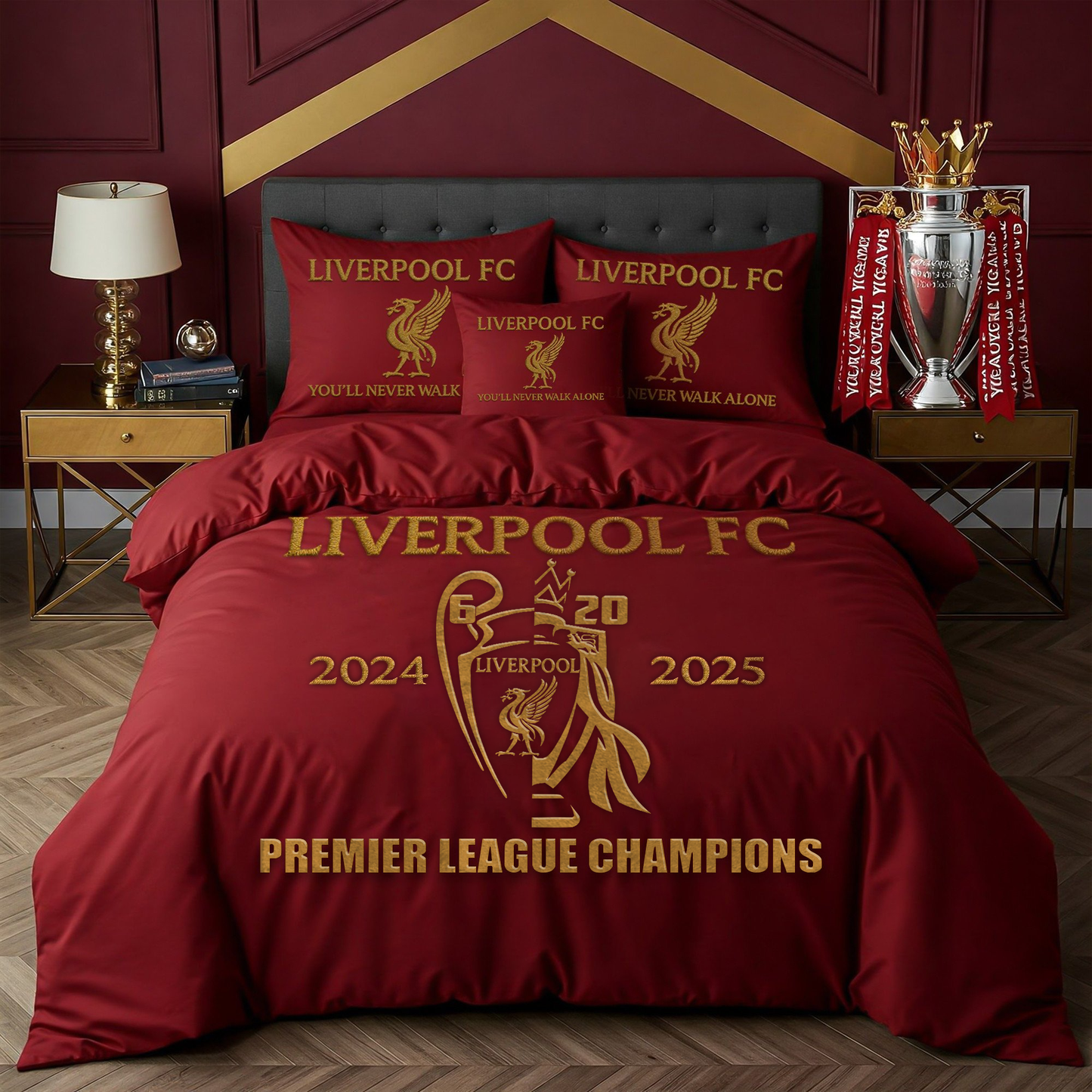Liverpool FC Champions Premier League 2025 V3 Bedding set DDTCTND