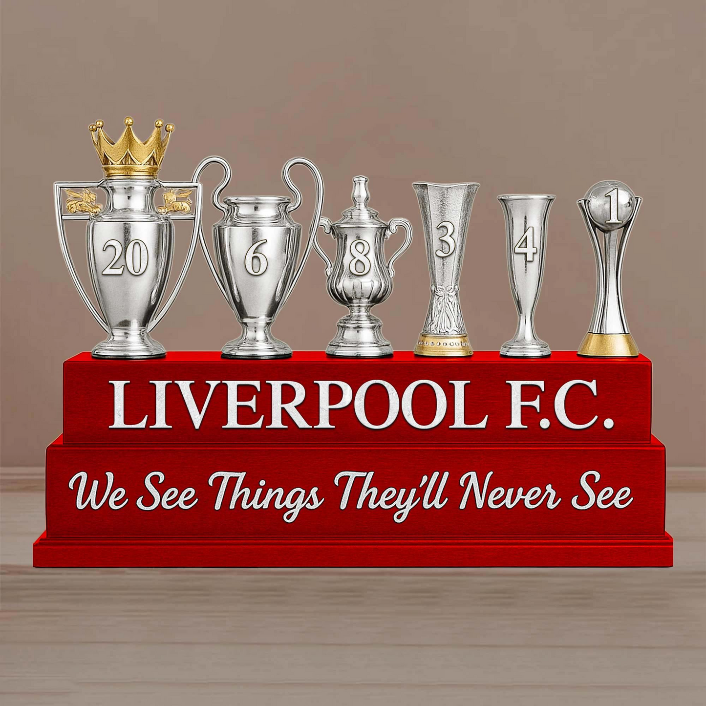 Liverpool FC Champions Premier League 2025 V3 Premium Acrylic Plaque DDTTTV