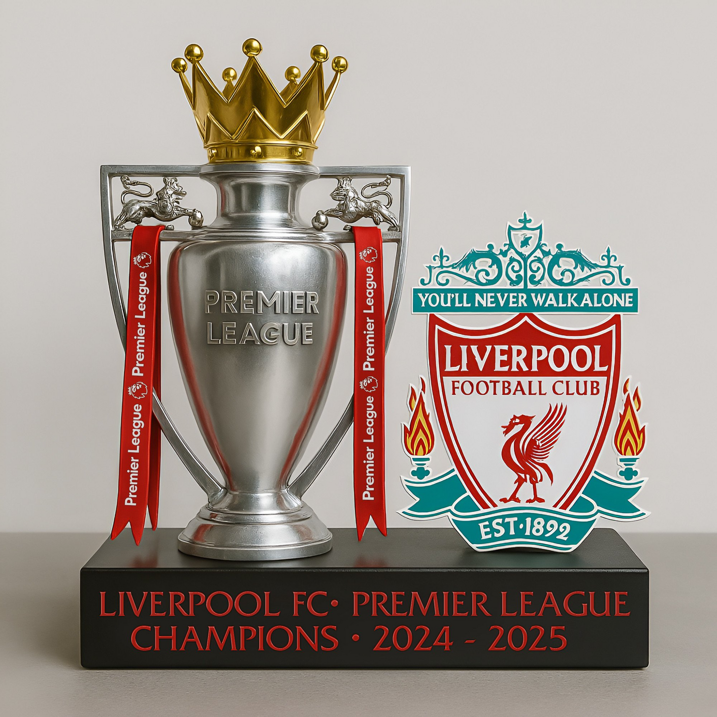 Liverpool FC Champions Premier League 2025 V5 Premium Acrylic Plaque DDTTTV