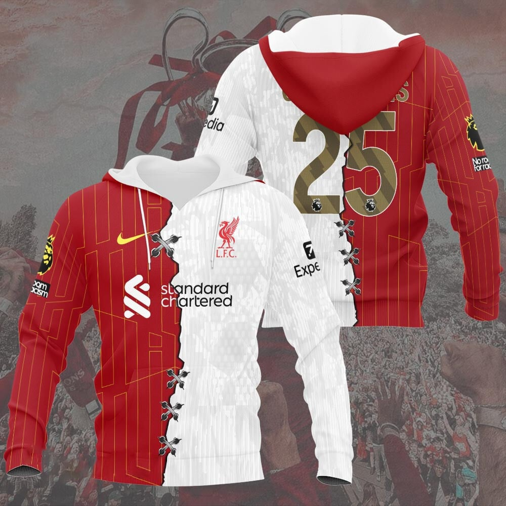 Liverpool FC Champions Premier League 20th 2025 V2 Shirt DDTTTV