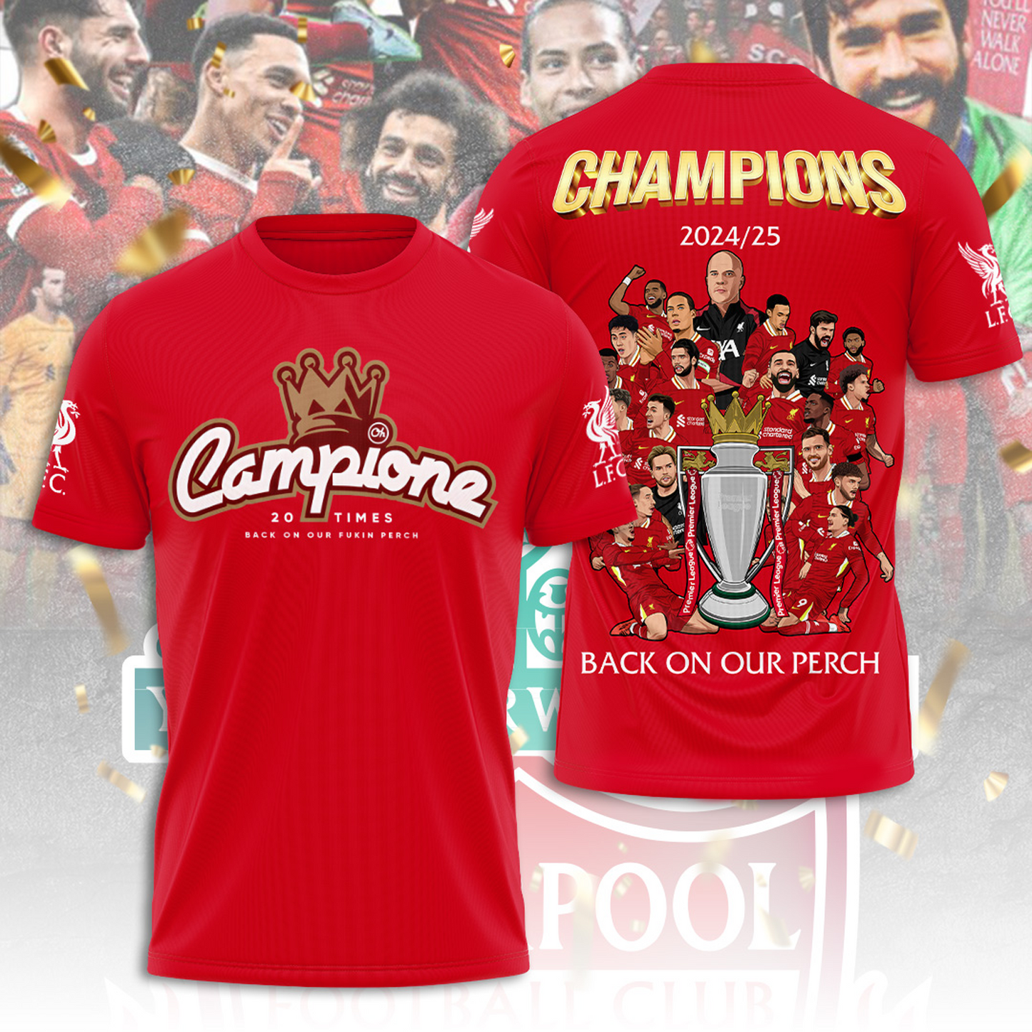 Liverpool FC Champions Premier League 3D Shirt V10 NDD