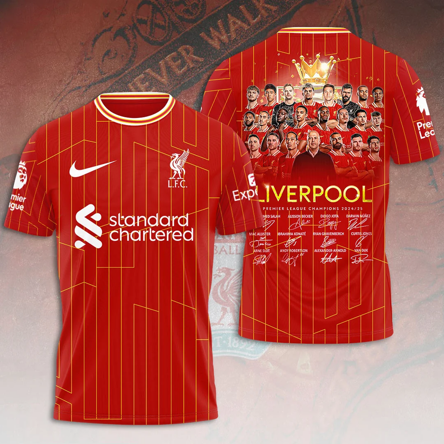 Liverpool FC Champions Premier League 3D Shirt V1 NDD