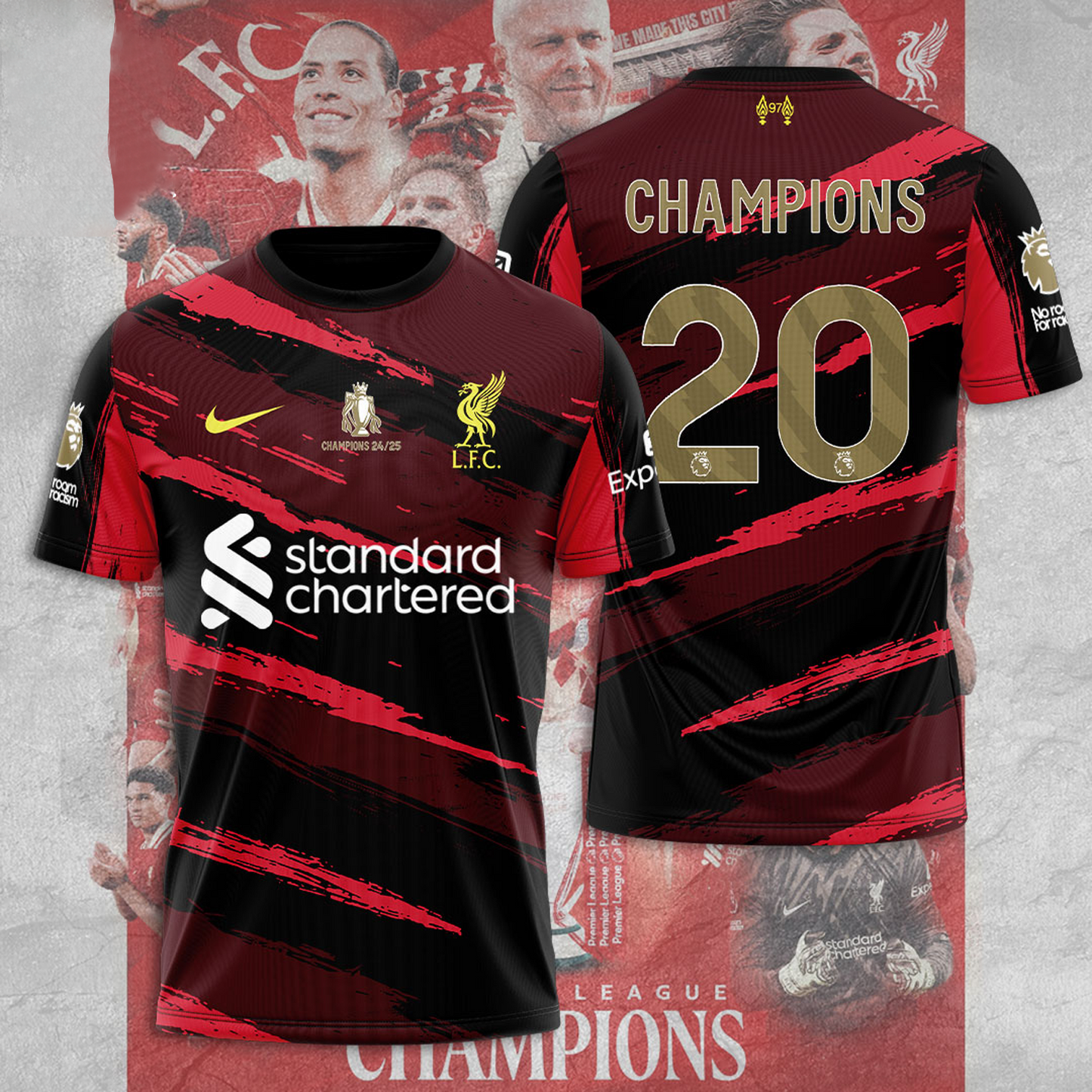 Liverpool FC Champions Premier League 3D Shirt V19 NDD