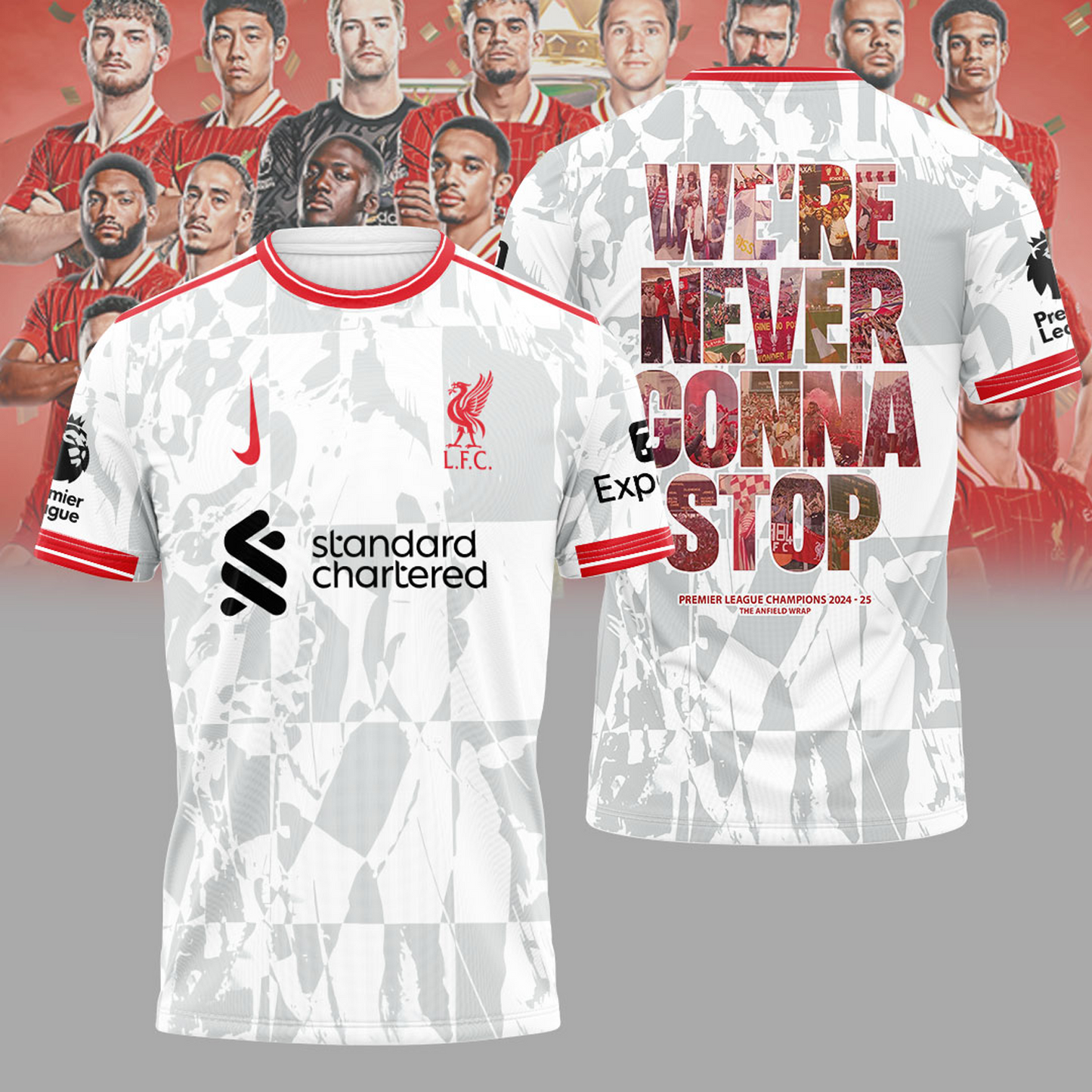 Liverpool FC Champions Premier League 3D Shirt V2 NDD