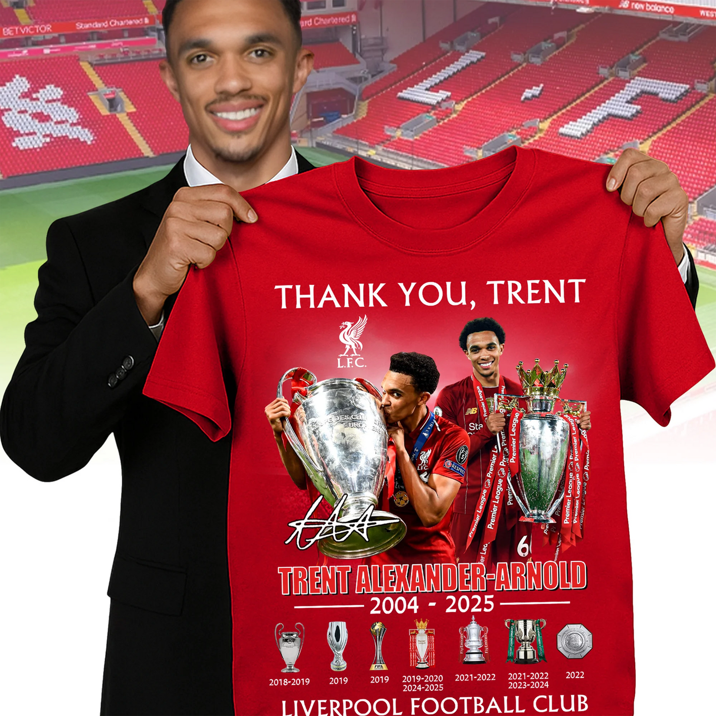 Liverpool Thank You Trent Alexander Arnold 2D Shirt NDD