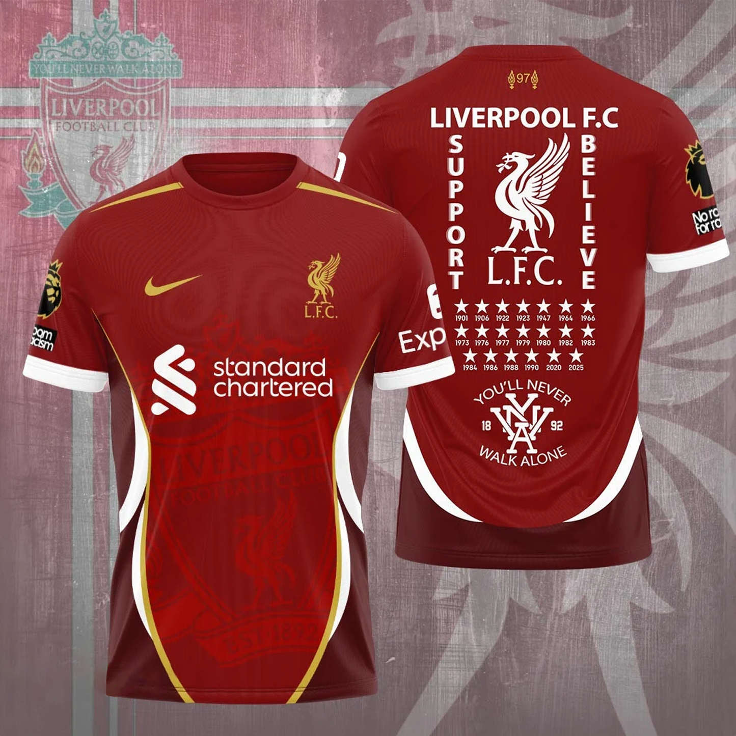 Liverpool FC Champions 3D Shirt V NDD