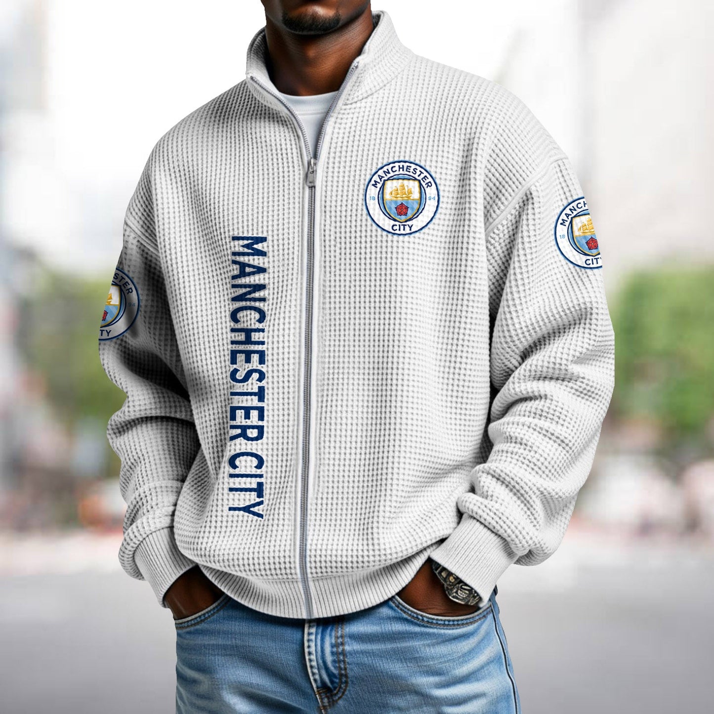 MC x EPL Waffle Zip Up Sweatshirt DatND DVT