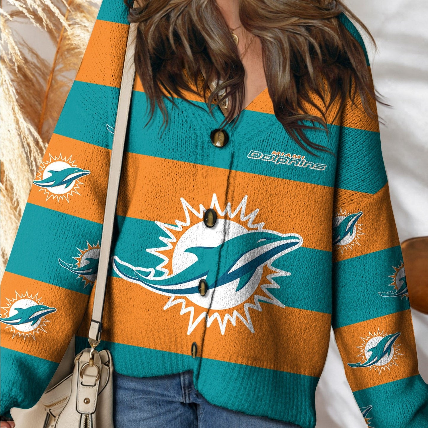 MIA x NFL Cardigan Sweatshirt With Button DatND DVT