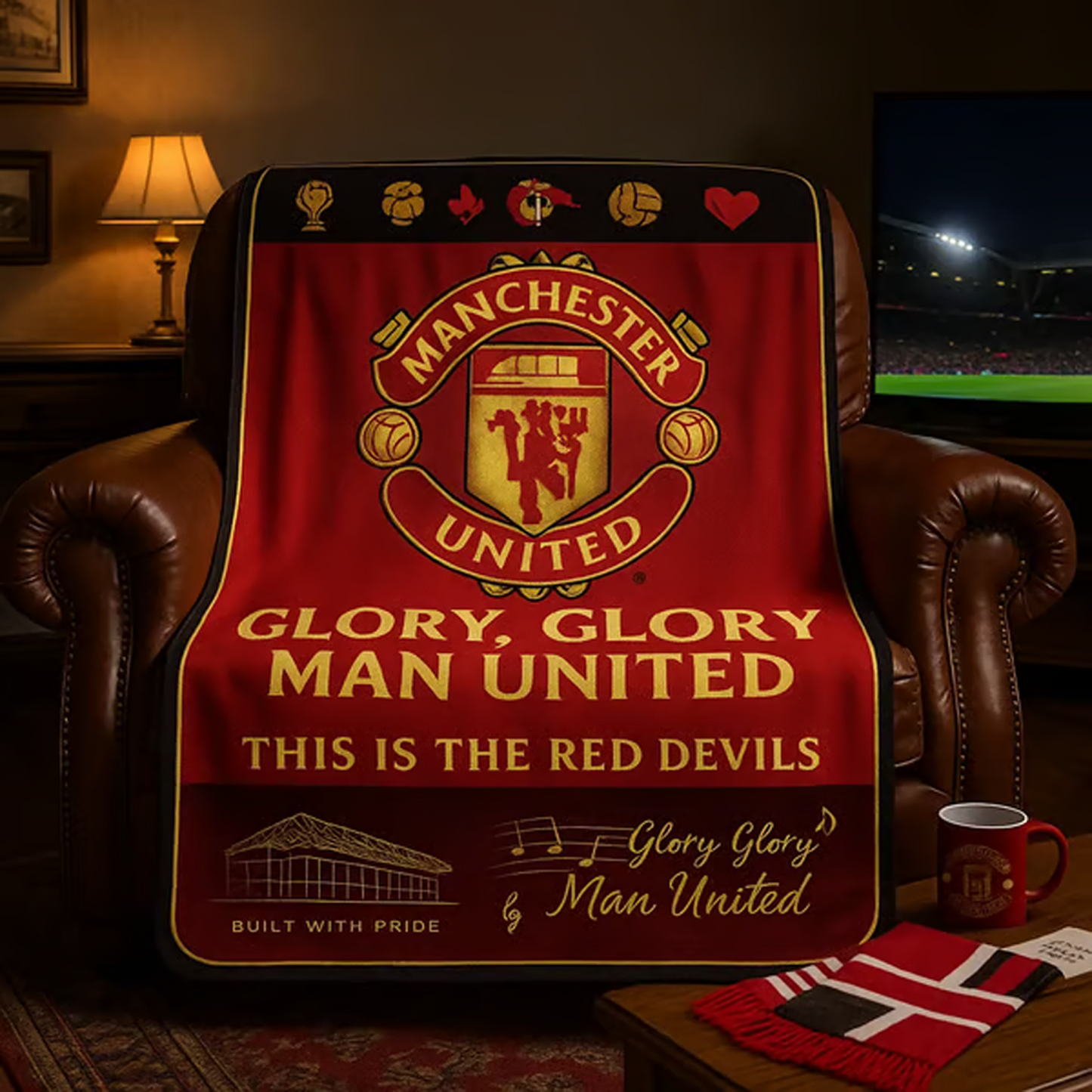 MU x EPL Football Glory Match Day Blanket DATND TANTD 081125