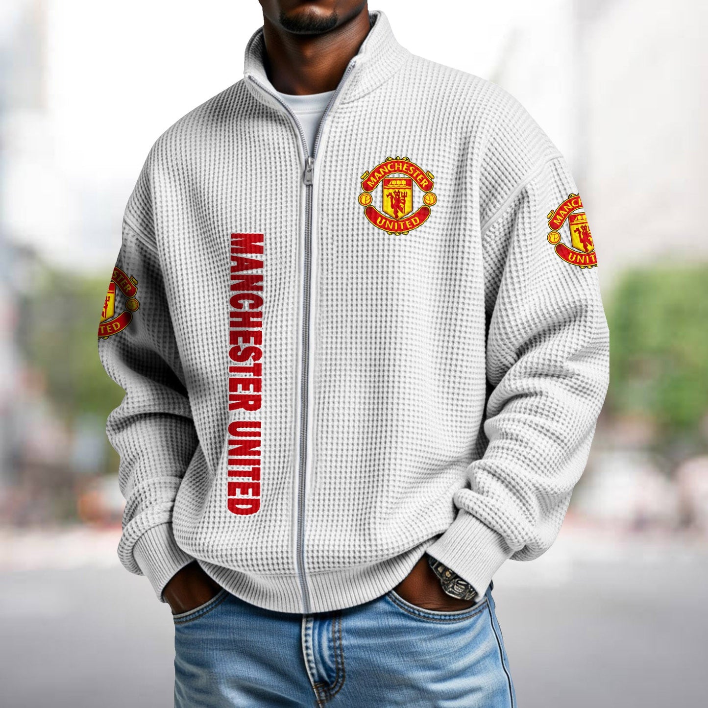 MUN x EPL Waffle Zip Up Sweatshirt DatND DVT