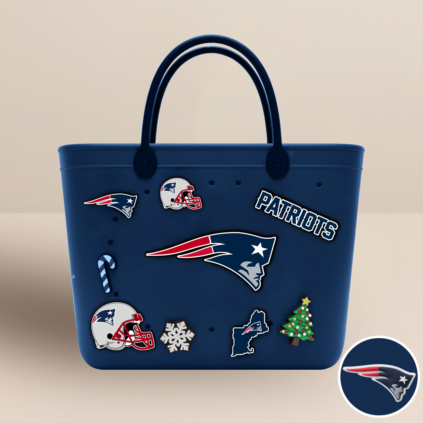 NEP x NFL Rubber Tote Bag with Team Charms DATND TANTD