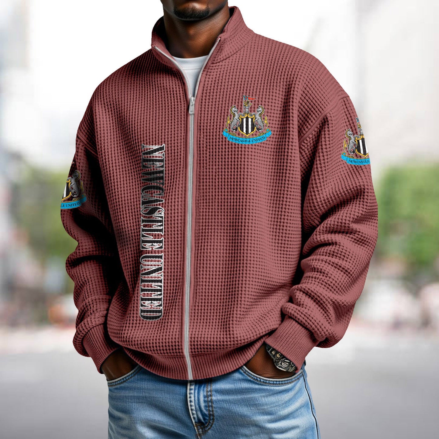NEW x EPL Waffle Zip Up Sweatshirt DatND DVT