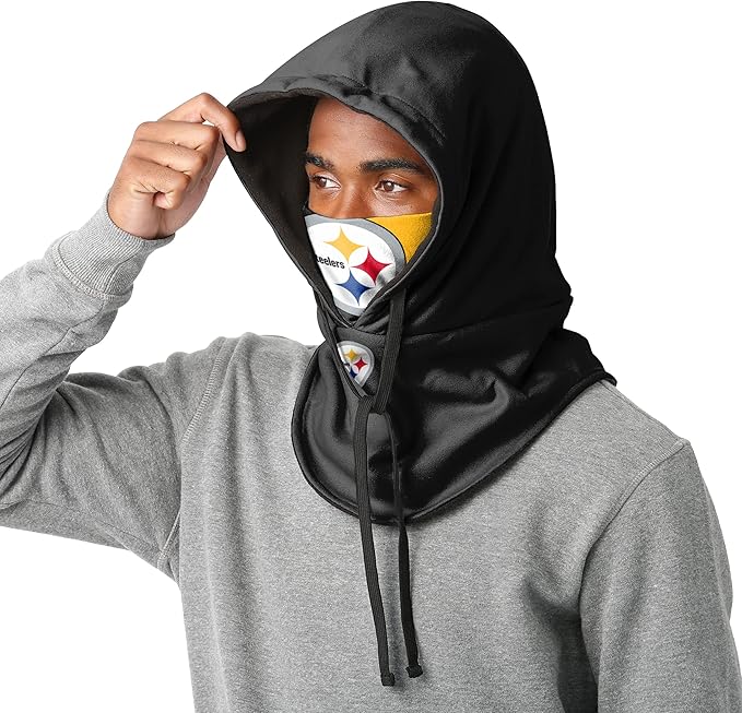 NFL x PIT Winter Cap Hooded Face Cover HLP