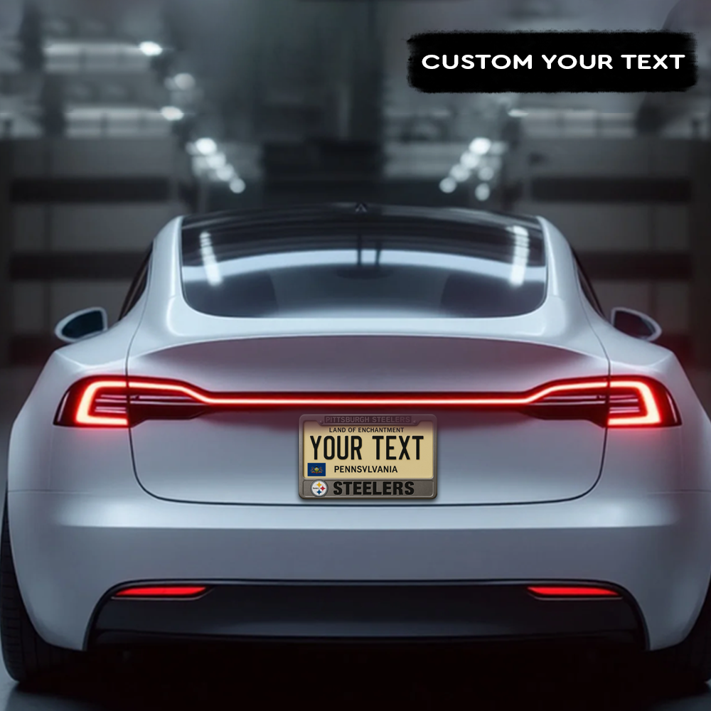 NFL Pittsburgh Steelers Hanging Wall License Plate Sign NDD