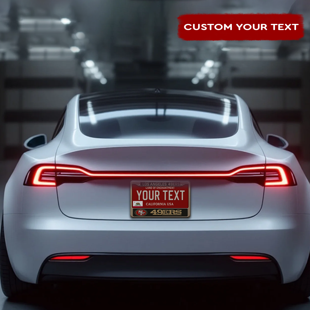 NFL San Francisco 49ers Hanging Wall License Plate Sign NDD