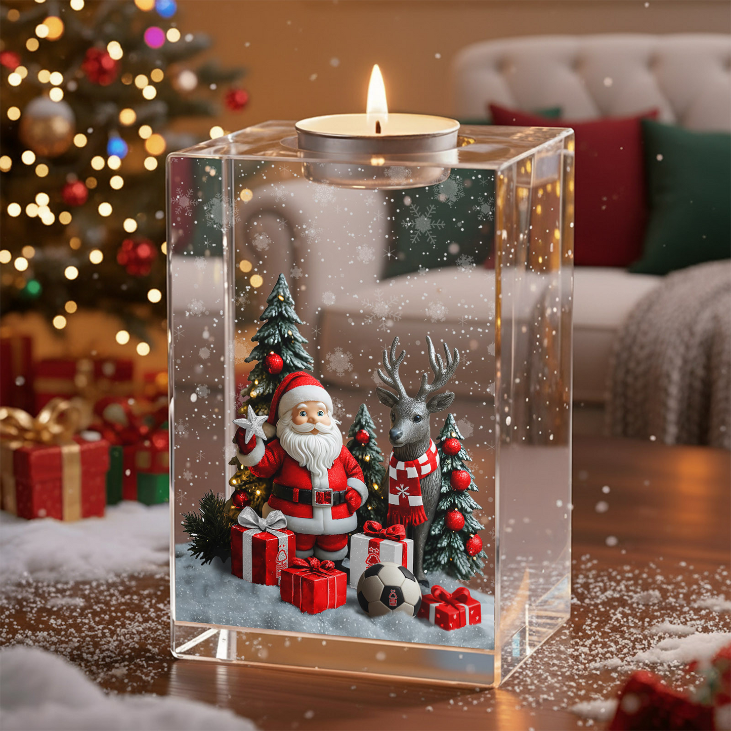 NFO x EPL Personalized Christmas Crystal Candle Holder DatND DVT