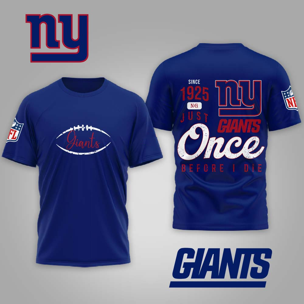 NYG Premium NFL Once Before I Die Shirt DDT CTND