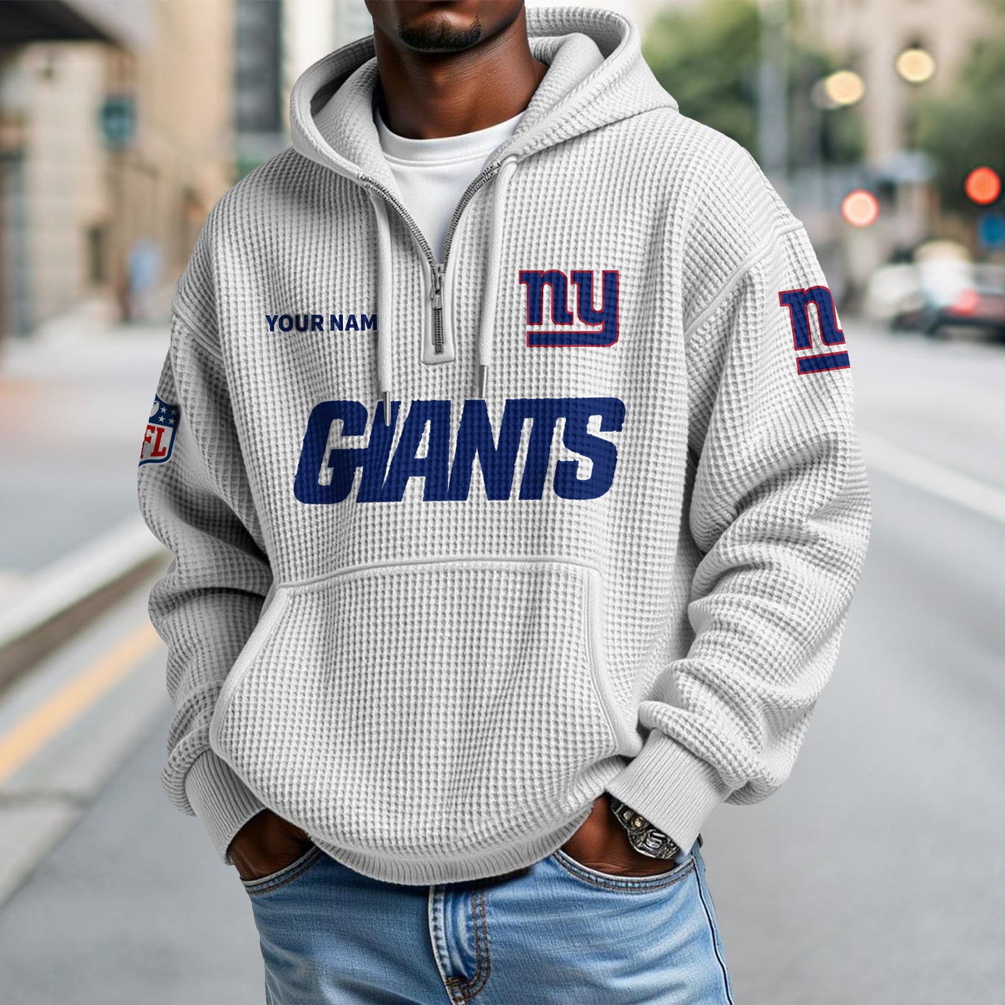 NYG x NFL Waffle Hoodie DatND DVT