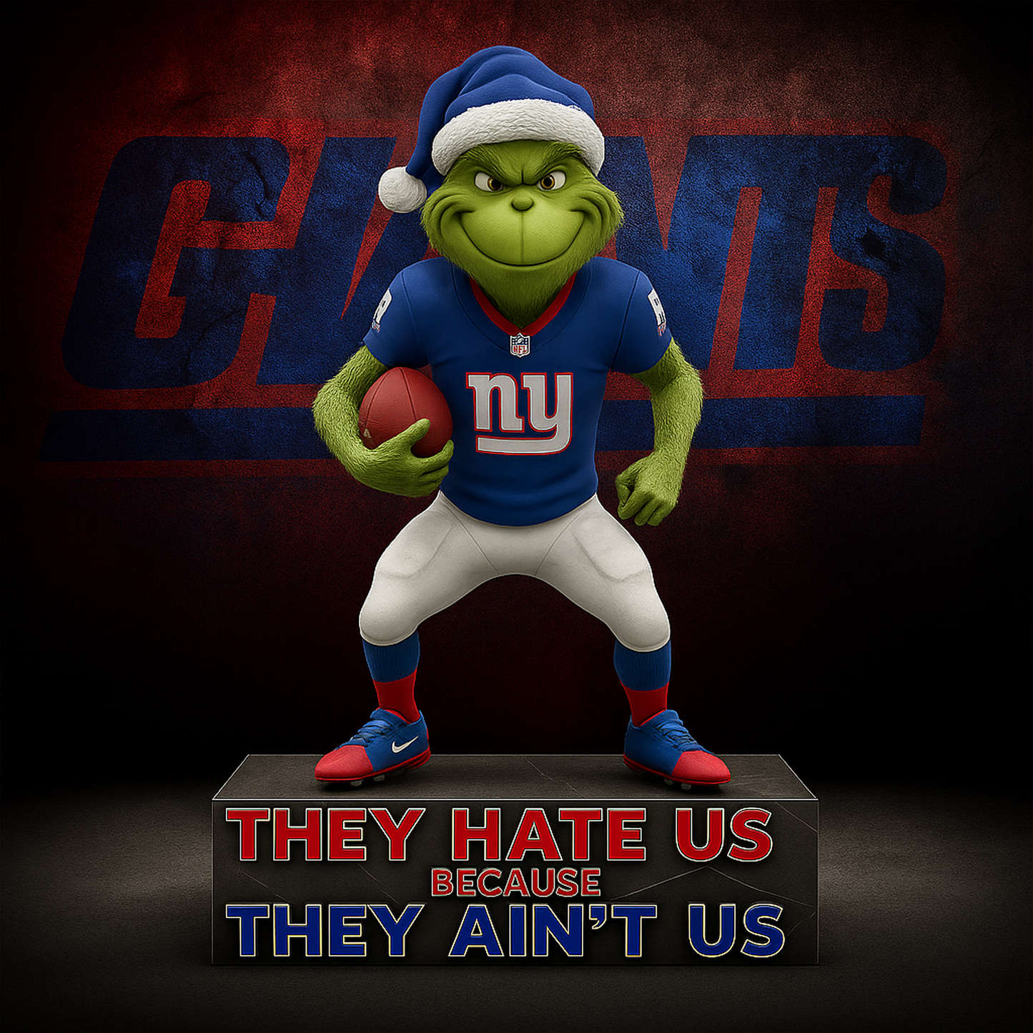 NYG x TG Christmas Acrylic Art Block DATND TANTD