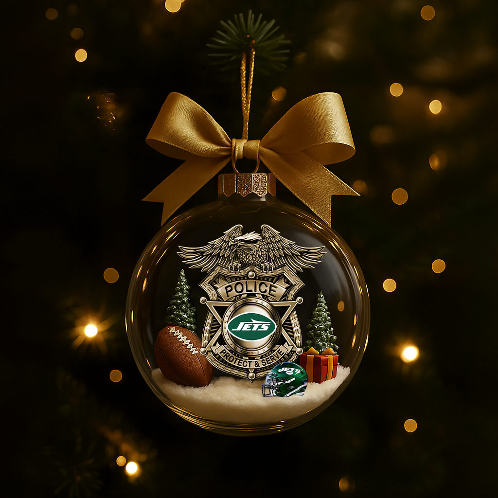 NYJ Premium Law Enforcement Appreciation Day Ornament DDT CTND