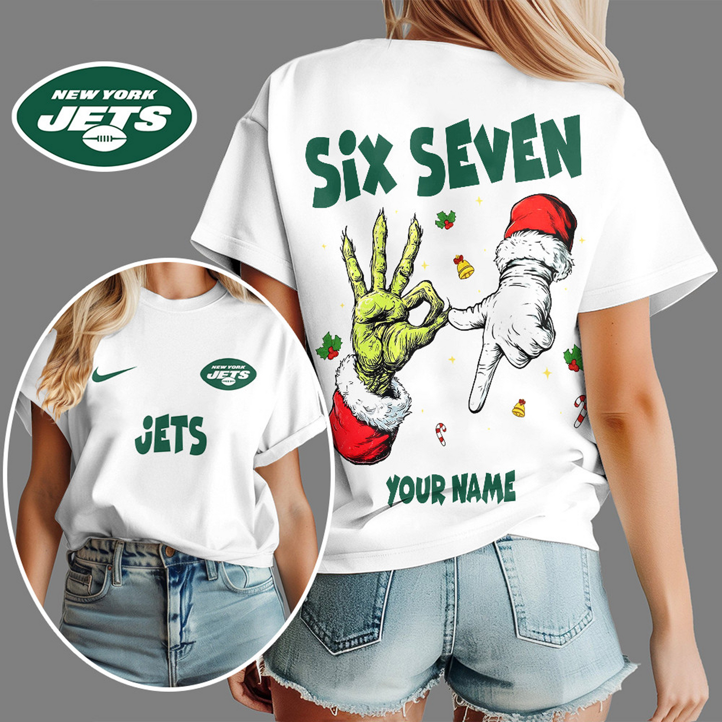NYJ x NFL Funny Six Seven Hot Trend Tshirt Custom Any Name DATND TANTD