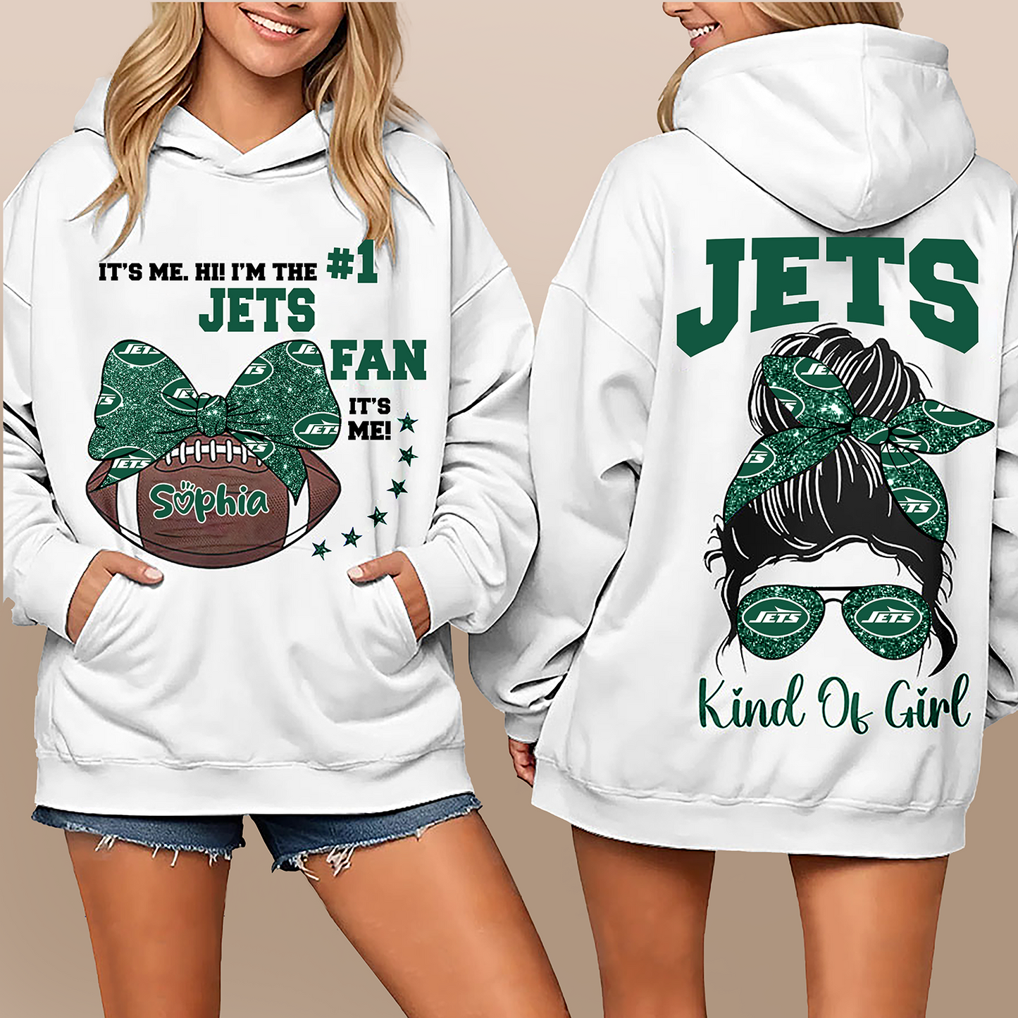 NYJ Premium NFL Kind Of Girl Hoodie DDT HLPHUONG