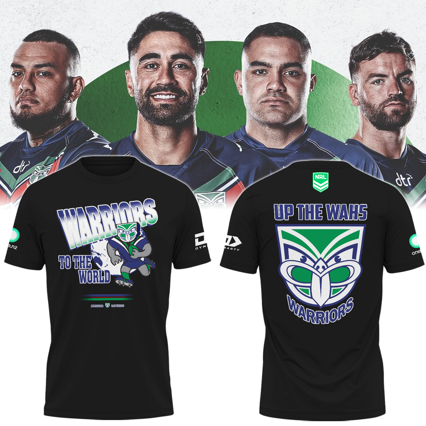New Zealand Warriors Up The Wahs T-Shirt NRL TM - You will save more when you buy the clothes and hat combo V5
