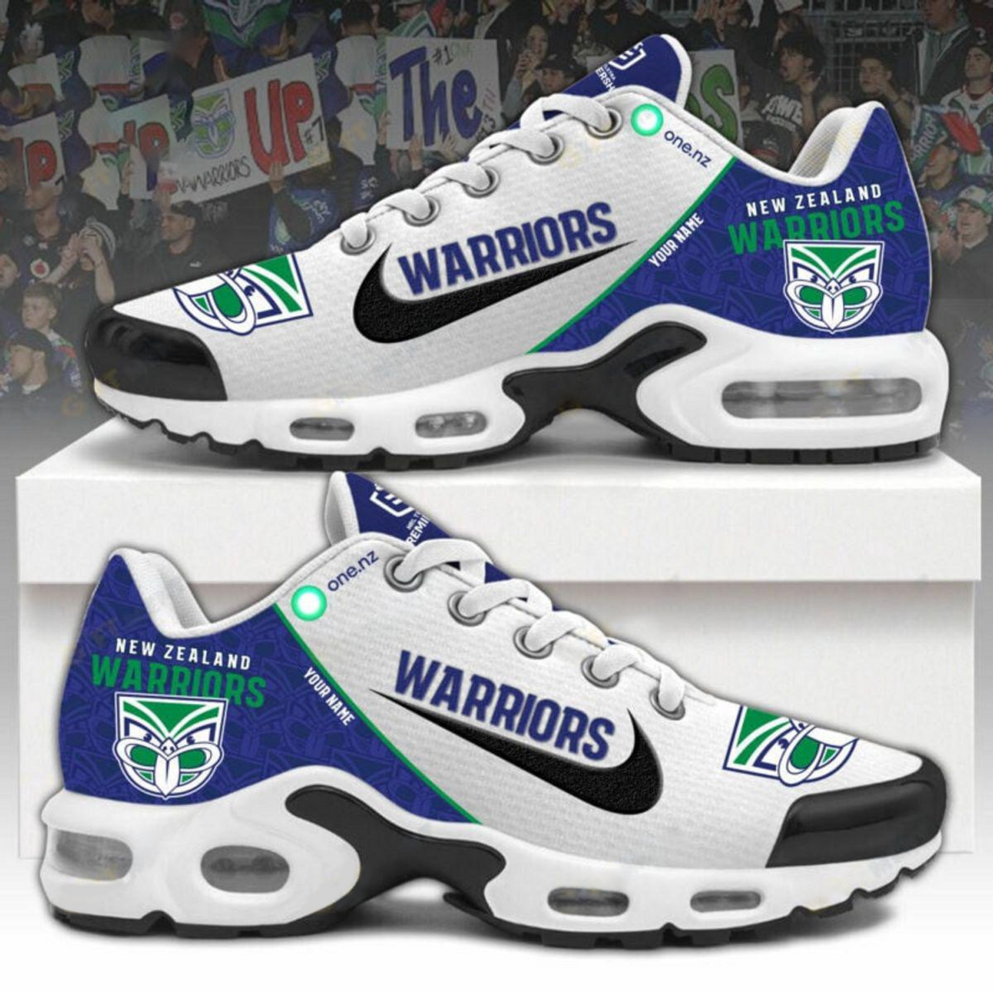 New Zealand Warriors NRL Custom Name NRL Air Max Plus Shoes NDD