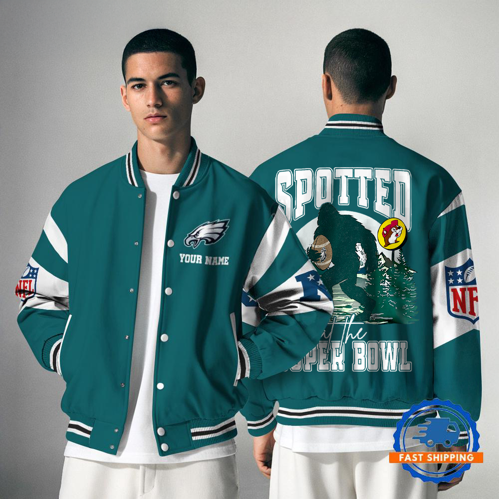 PE x NFL Spotted at the Super Bowl Varsity Jacket DDT NTL