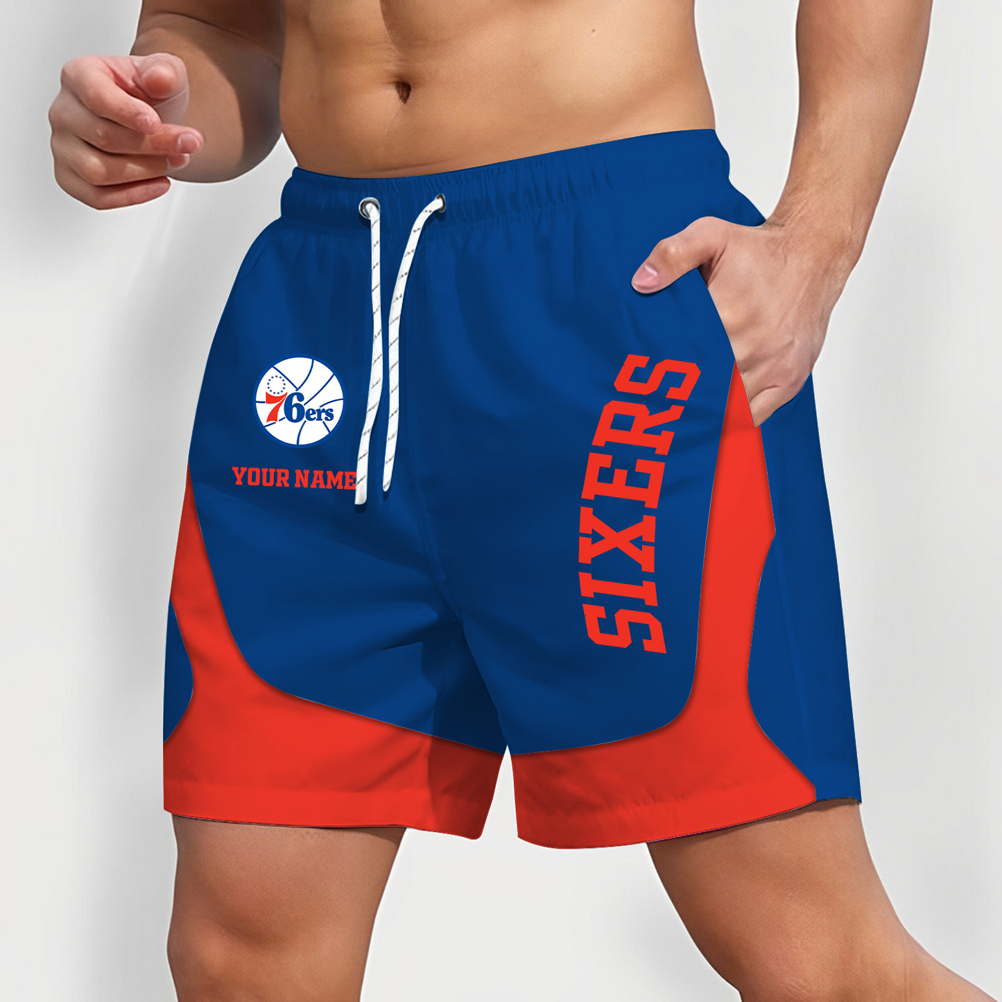 PHI x NBA Team Special Short Pants For Men Custom Name Gifts DATND TANTD