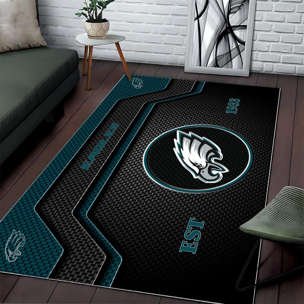 PHI x NFL Modern Sports Living Room Rug DatND DVT