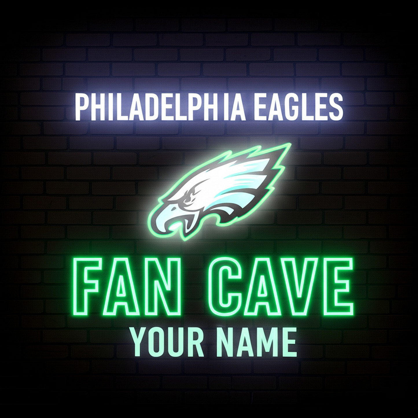 PHI x NFL PREMIUM LED LIGHT WALL DECOR DATND TANTD