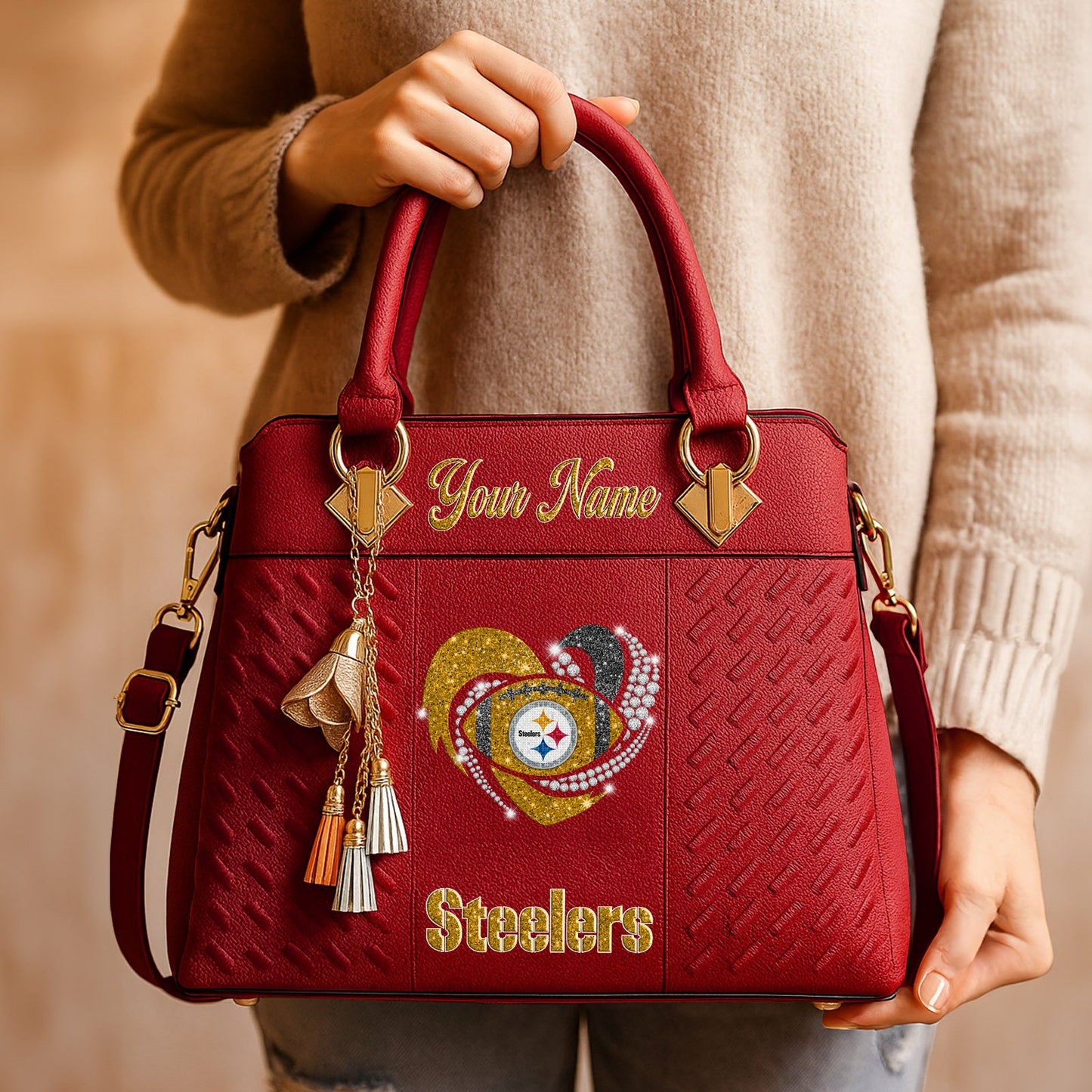 PIT x NFL Zip Handbag 0811 DatND DVT