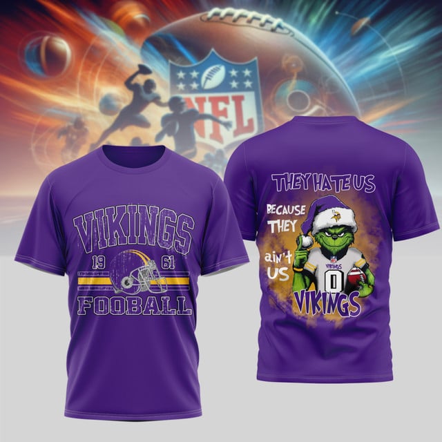 PREMIUM NFL X VIKI GRINCH 3D SHIRT NDT NHM