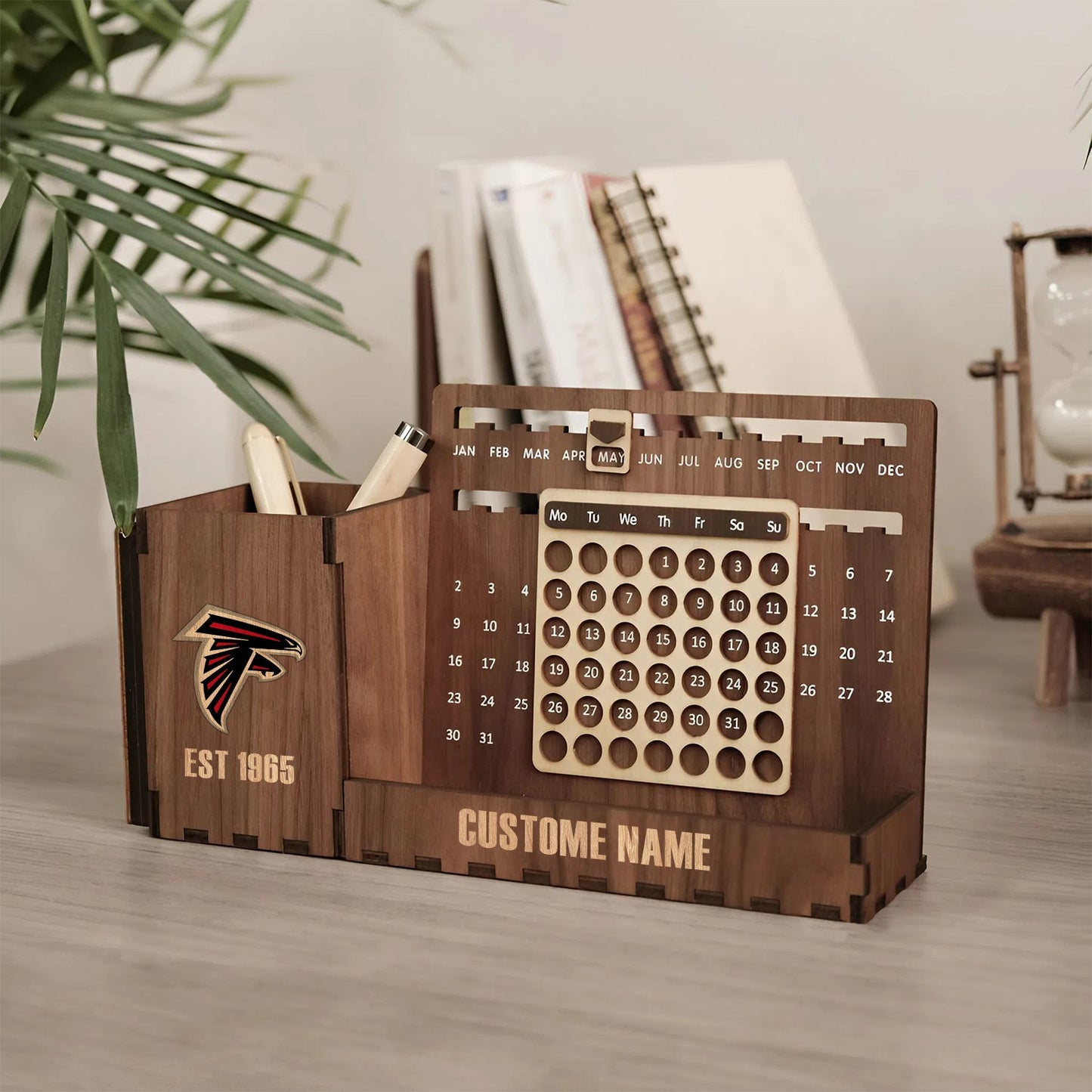 PREMIUM PERPETUAl DESK CALENDAR 2026 X ATL GIFT FOR FAN NDT NHM