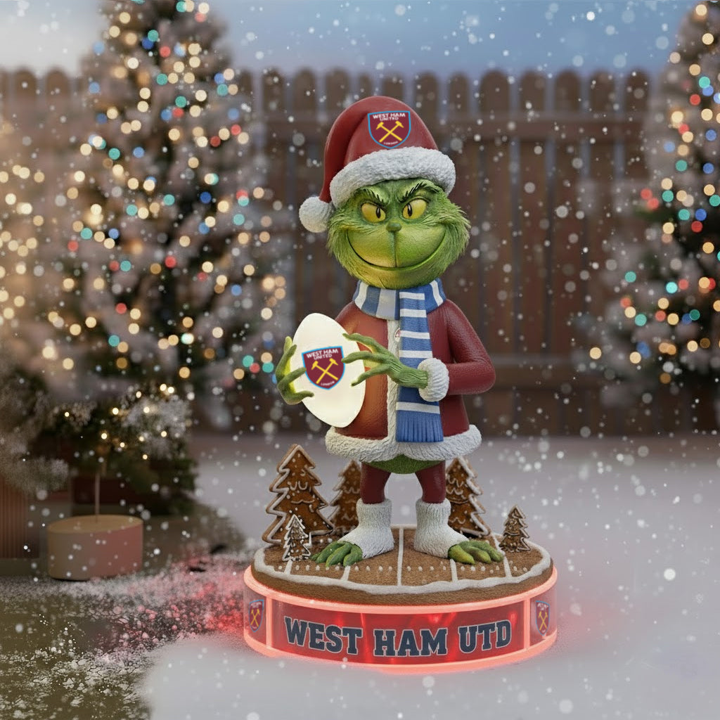 PREMIUM EPL X WEST Holiday Spirit Collectible Grinch Statue led light NDT NHM 111125