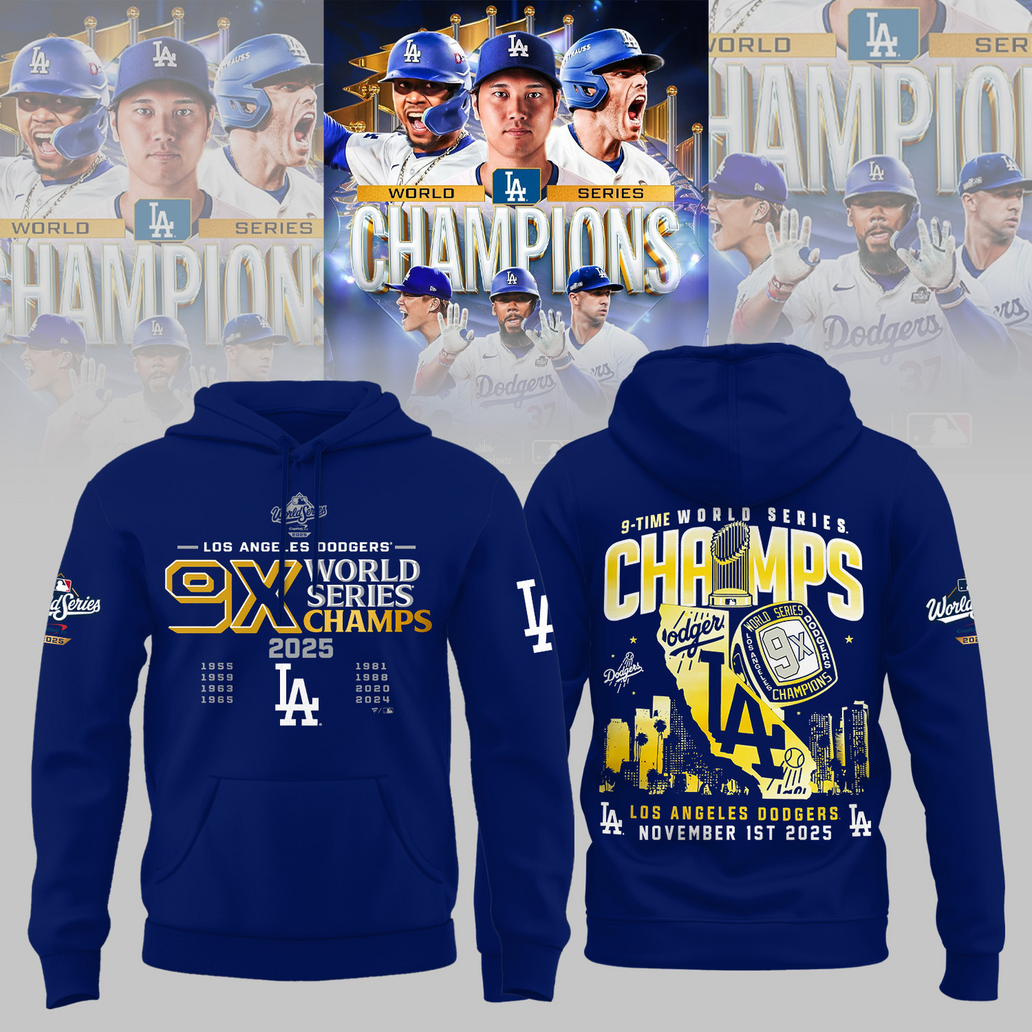PREMIUM MLB X LAD – National League Champions 2025 CLASSIC HOODIE V2 NDT NHM 041125