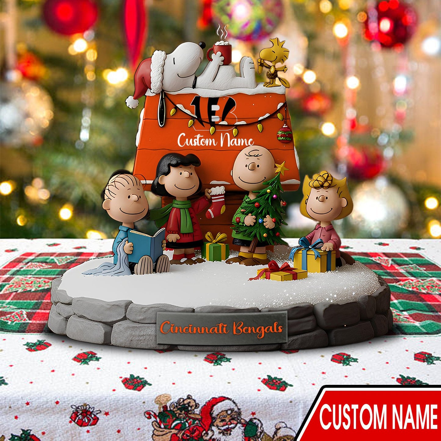 PREMIUM NFL X CIN Snoopy Special Acrylic Block Gift NDT NHM 101125