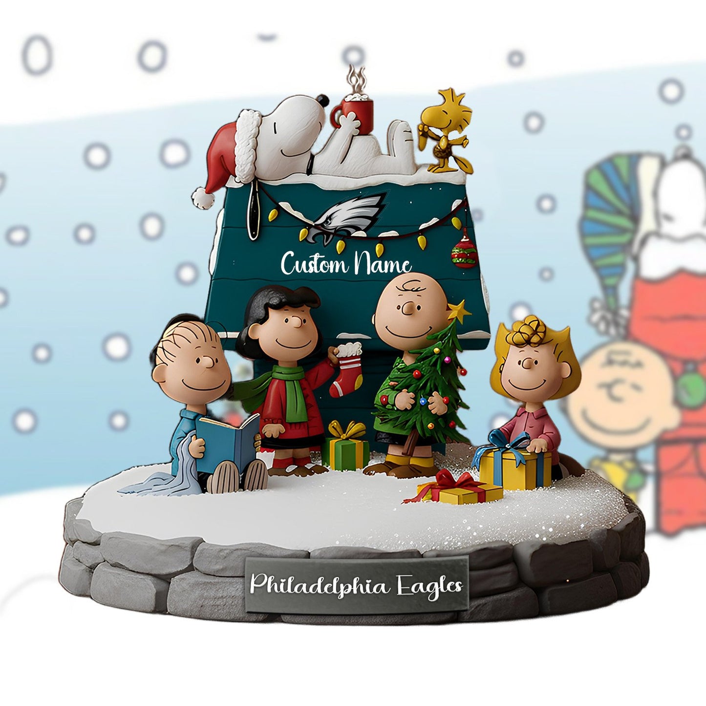 PREMIUM NFL X PHI Snoopy Special Acrylic Block Gift NDT NHM 101125