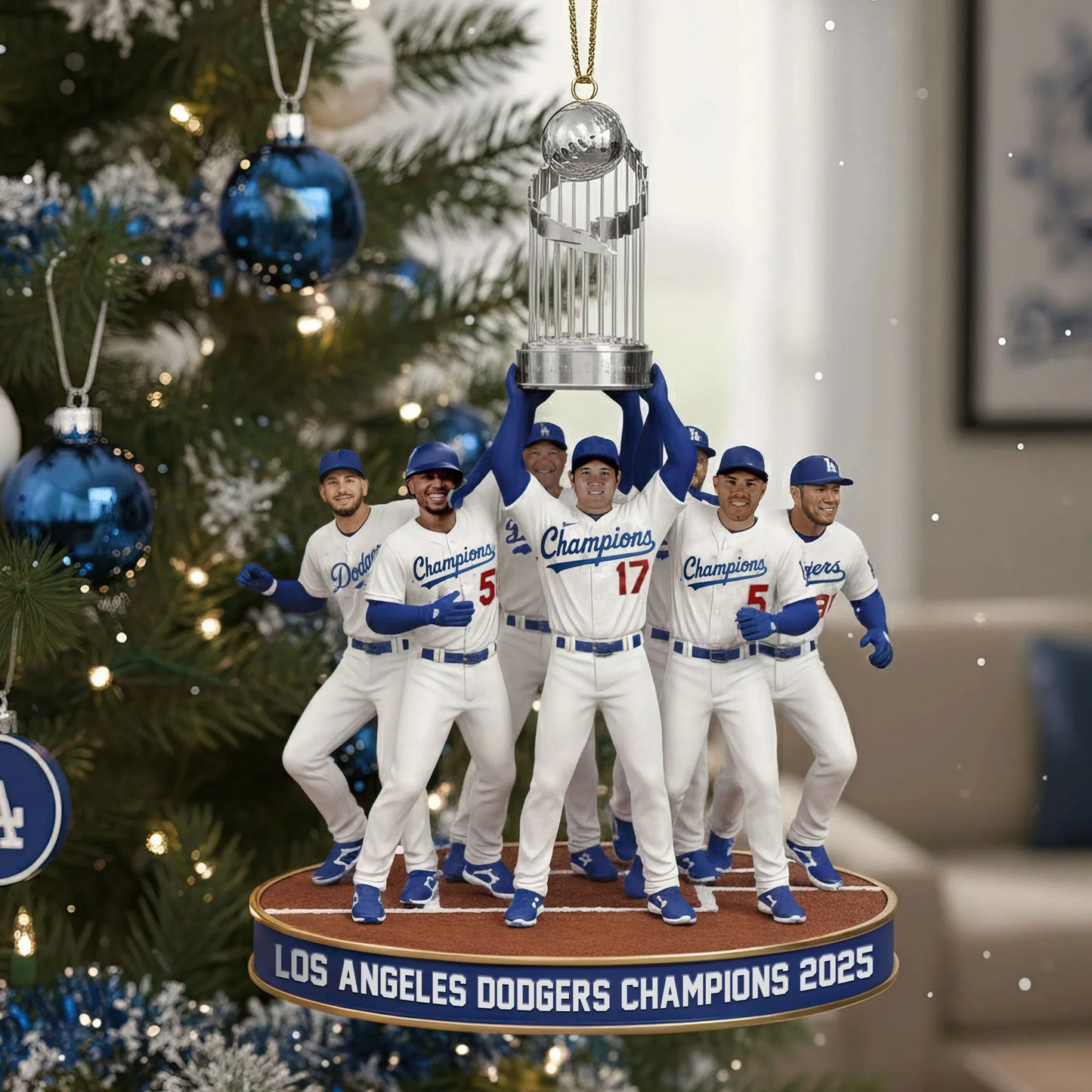 PREMIUM MLB X LA World Series Champions Ornament 2025 NDT NHM 0411
