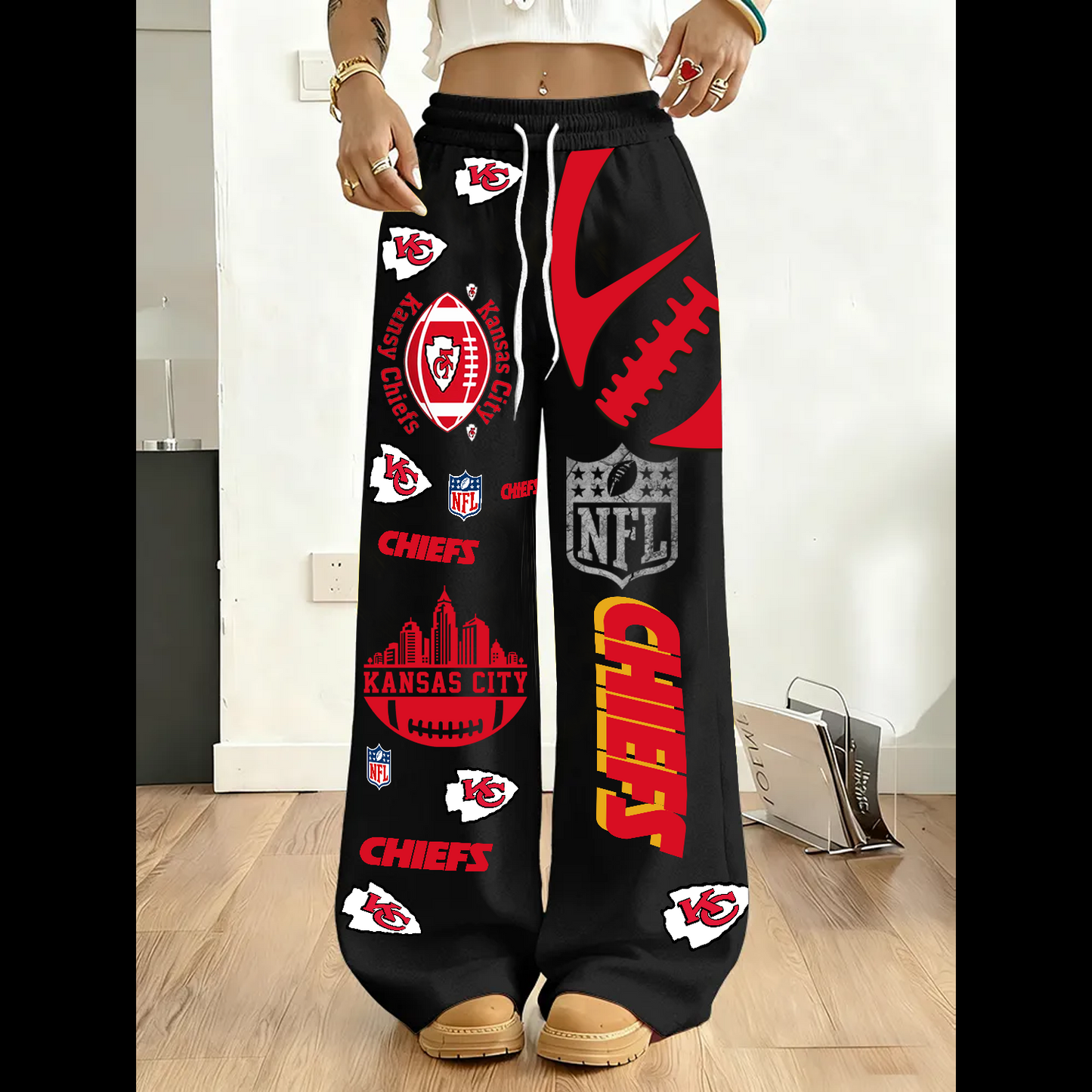 PREMIUM NFL X KCC 3D Casual Graphic Sweatpants V2 NDT TDT